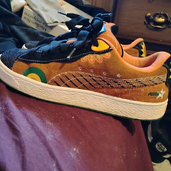 Men's Size 12 Puma Suede Dia De Los Meurtres Day Of Dead Limited Edition Shoes - Picture 3 of 9